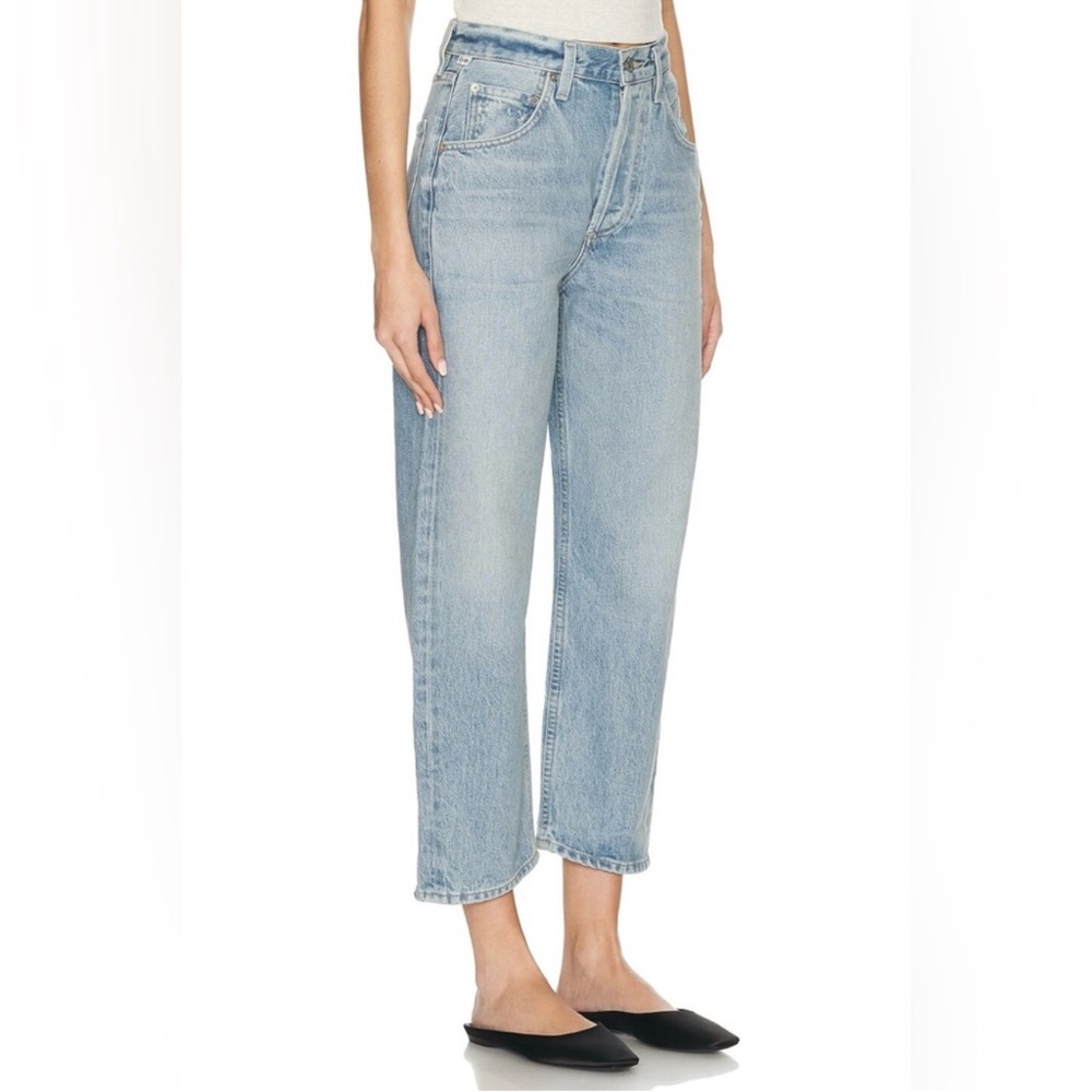 Citizens of Humanity Dahlia Bow Leg Baby Roll
Jeans Ribbon Blue Size 26 - Picture 3 of 16